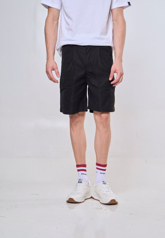 Mossimo Black Nylon Garterized Shorts For Men