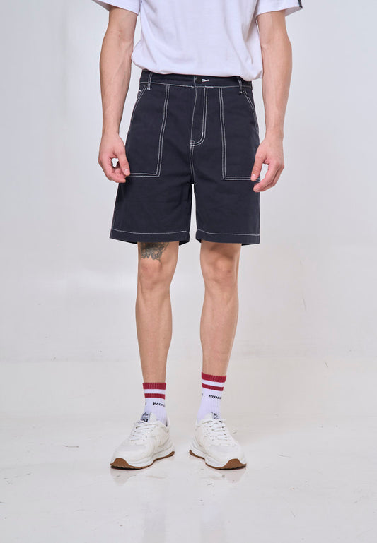 Mossimo Michael Dark Blue Contrast Stitch Shorts