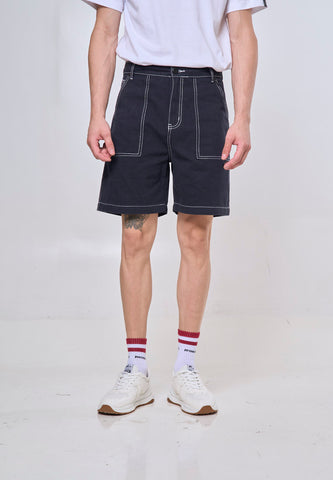 Mossimo Michael Dark Blue Contrast Stitch Shorts