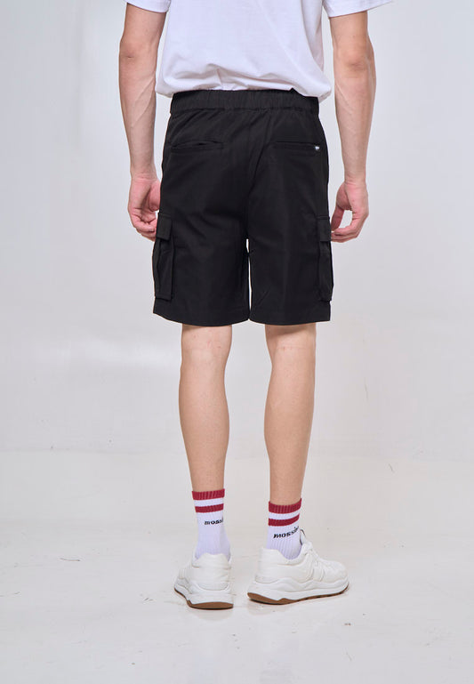 Mossimo Black Nylon Cargo Garterized Shorts For Men