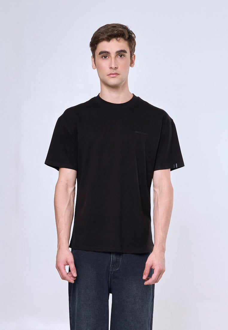 Mossimo Calix Black Oversized Fit Tee Round Neck  For Men