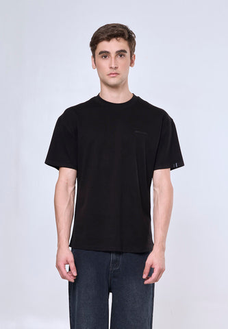 Mossimo Calix Black Oversized Fit Tee Round Neck  For Men