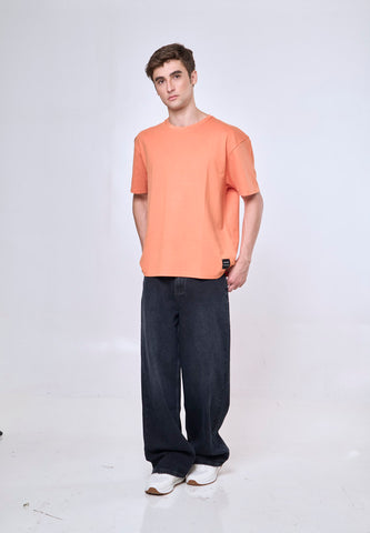 Mossimo Benji Orange Modern Fit Tee Round Neck For Men