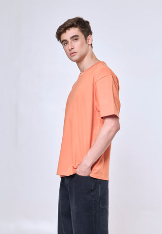 Mossimo Benji Orange Modern Fit Tee Round Neck For Men
