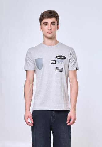 Mossimo Rian Heather Gray Muscle Fit Tee