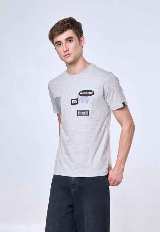 Mossimo Rian Heather Gray Muscle Fit Tee