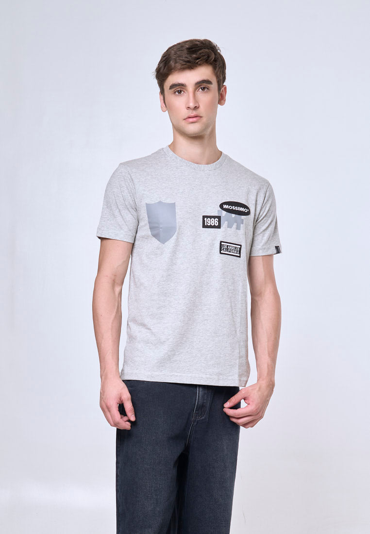 Mossimo Rian Heather Gray Muscle Fit Tee