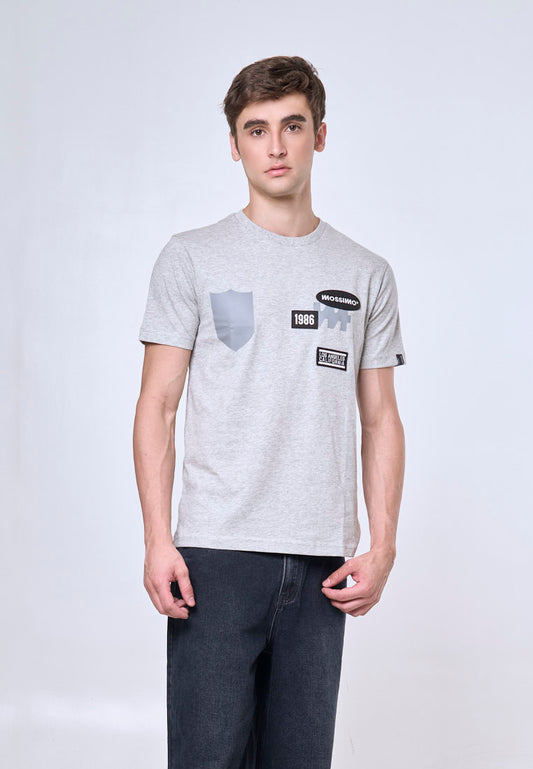 Mossimo Rian Heather Gray Muscle Fit Tee