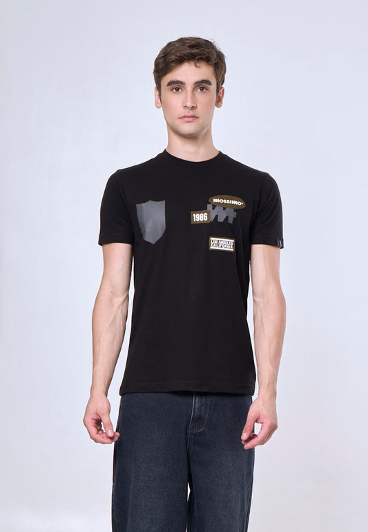 Mossimo Rian Black Muscle Fit Tee