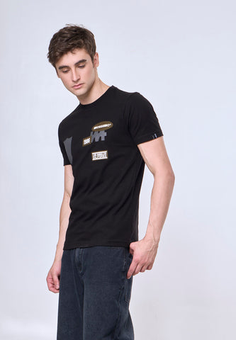 Mossimo Rian Black Muscle Fit Tee