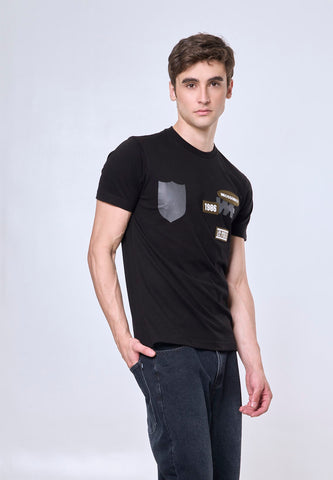 Mossimo Rian Black Muscle Fit Tee
