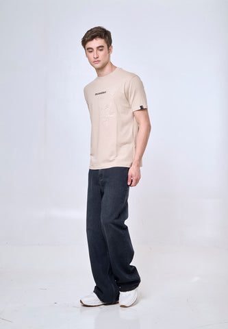 Mossimo Aiven Macadamia Unisex Fit Tee