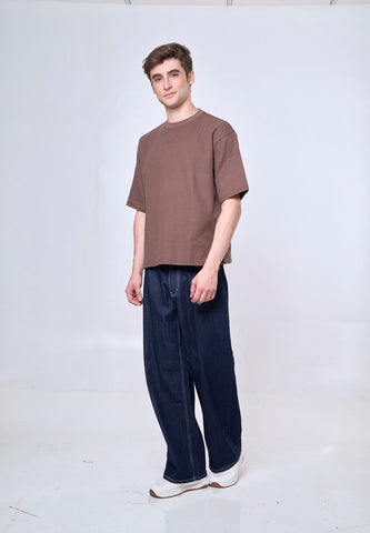 Mossimo Choco Tailored Fit Tee Premium Round Neck For Men