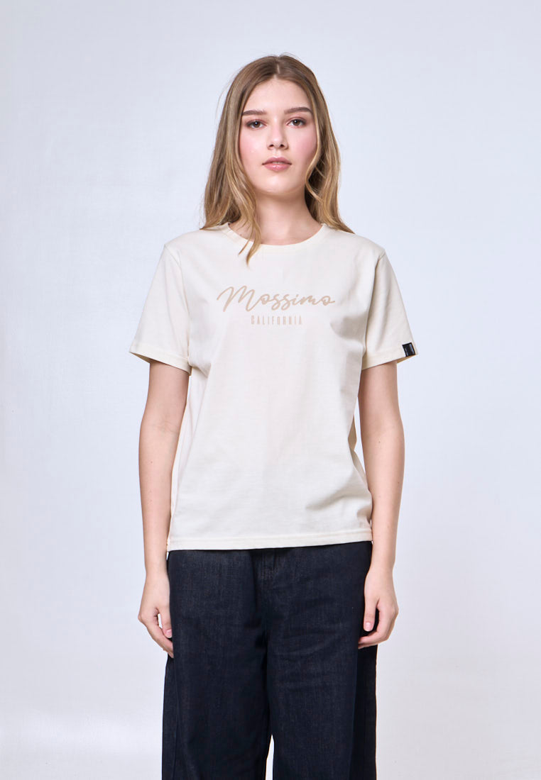 Mossimo Cosima Cream Classic Fit Tee