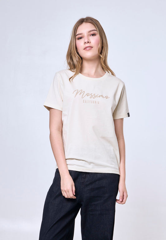 Mossimo Cosima Cream Classic Fit Tee