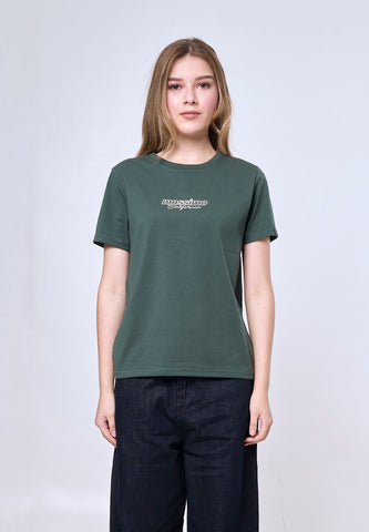 Mossimo Evangeline Dark Green Classic Fit Tee