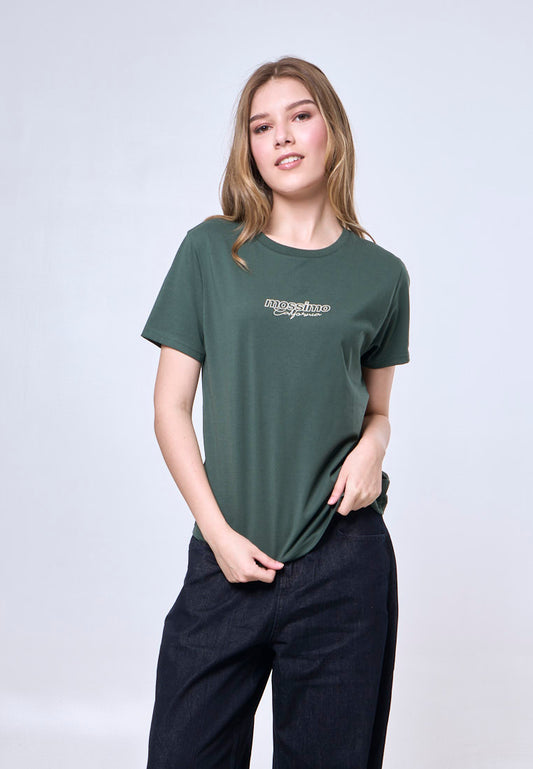 Mossimo Evangeline Dark Green Classic Fit Tee