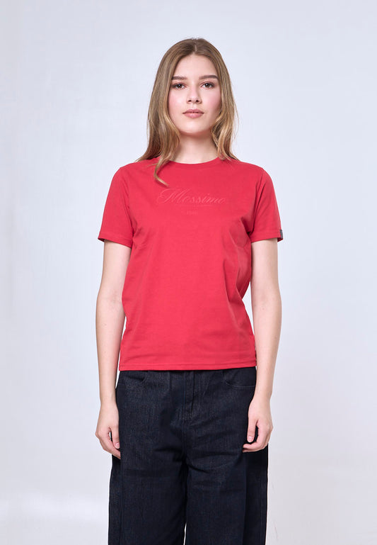 Mossimo Lucia Red Classic Fit Tee