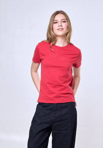 Mossimo Lucia Red Classic Fit Tee