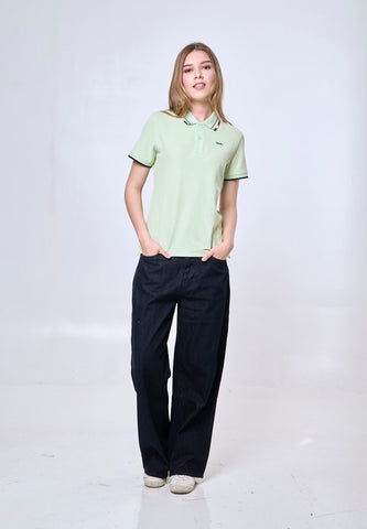 Mossimo Lioris Light Green Polo Tee