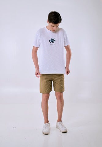 Mossimo Unisex White Graphic Unisex Fit Tee
