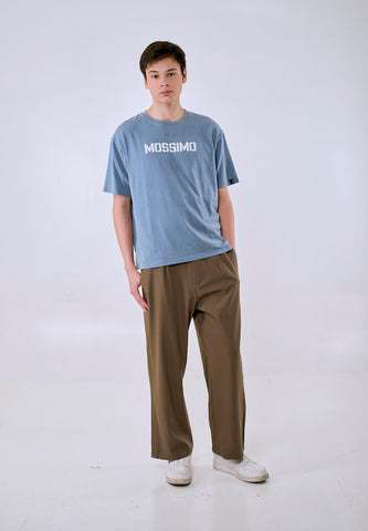 Mossimo Men's Acid Wash Premium Regular Fit Tee with High Density Logo Print