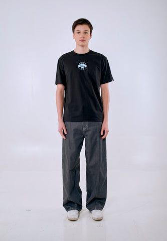 Mossimo Men's Black Small Logo Comfort Fit Tee