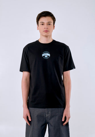 Mossimo Men's Black Small Logo Comfort Fit Tee