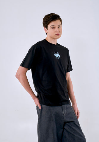 Mossimo Men's Black Small Logo Comfort Fit Tee