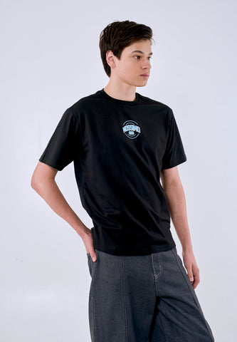 Mossimo Men's Black Small Logo Comfort Fit Tee