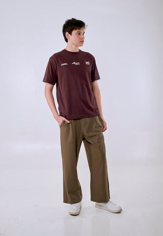 Mossimo Men's Brown Graphic Comfort Fit Tee w/ Back Print