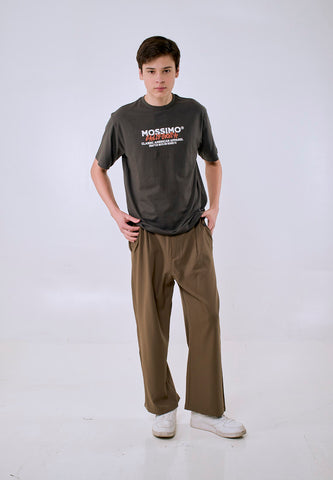 Mossimo Men's Dark Gray Embossed Logo Comfort Fit Tee