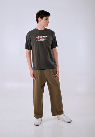 Mossimo Men's Dark Gray Embossed Logo Comfort Fit Tee