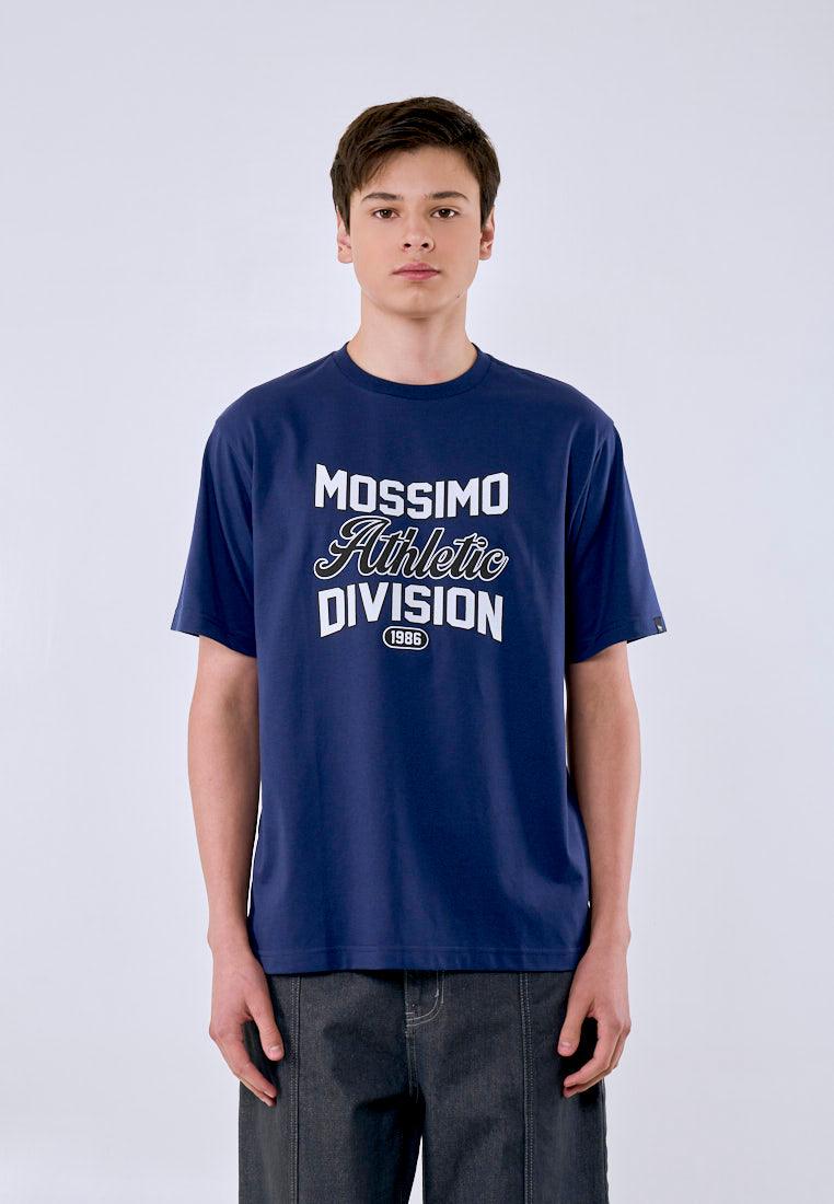 Mossimo Men's Navy Atlethic Division Graphic Comfort Fit Tee