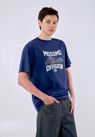 Mossimo Men's Navy Atlethic Division Graphic Comfort Fit Tee