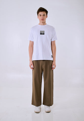 Mossimo Men's White Basic Logo Classic Fit Tee