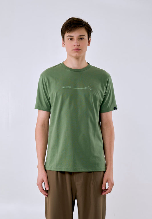 Mossimo Men's Army Green Basic Logo Classic Fit Tee