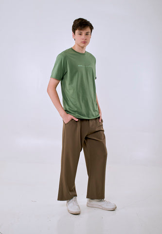 Mossimo Men's Army Green Basic Logo Classic Fit Tee