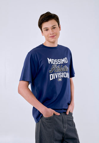 Mossimo Men's Navy Atlethic Division Graphic Comfort Fit Tee