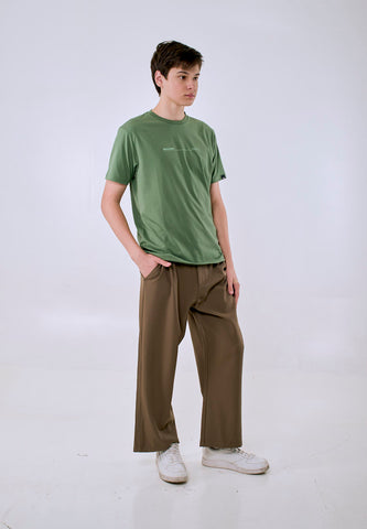 Mossimo Men's Army Green Basic Logo Classic Fit Tee