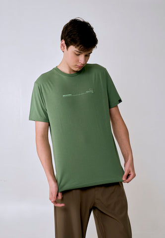 Mossimo Men's Army Green Basic Logo Classic Fit Tee