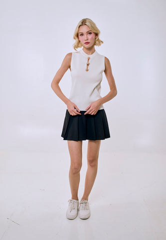 Mossimo Women's Off White Knitted Top