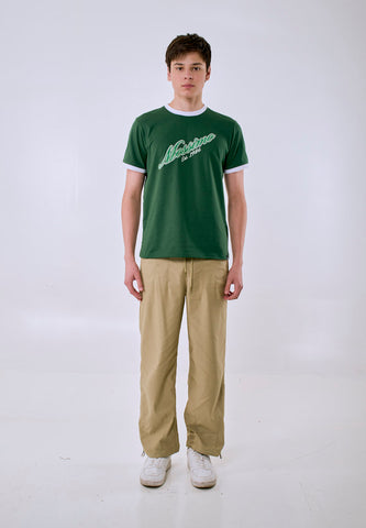 Mossimo Men's Olive Drawstring Baggy Trouser Pants
