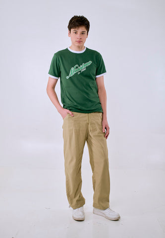 Mossimo Men's Olive Drawstring Baggy Trouser Pants