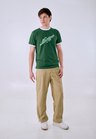 Mossimo Men's Olive Drawstring Baggy Trouser Pants
