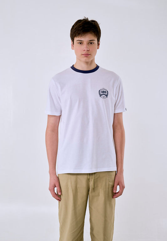 Mossimo Men's White Black Ringer Classic Fit Tee