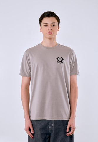 Mossimo Men's Ash Gray Classic Fit Tee w/ Back Print