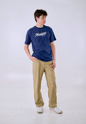 Mossimo Men's Navy Metallic Logo Comfort Fit Tee