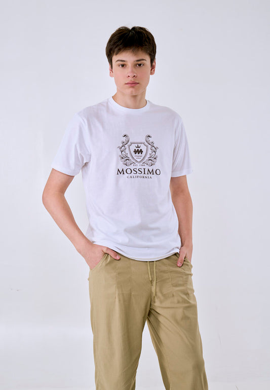 Mossimo Men's White California Logo Classic Fit Tee