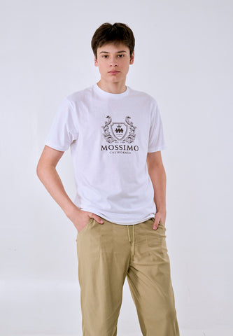 Mossimo Men's White California Logo Classic Fit Tee
